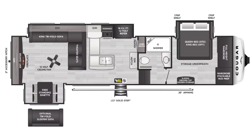 2024 KEYSTONE COUGAR 320RDS